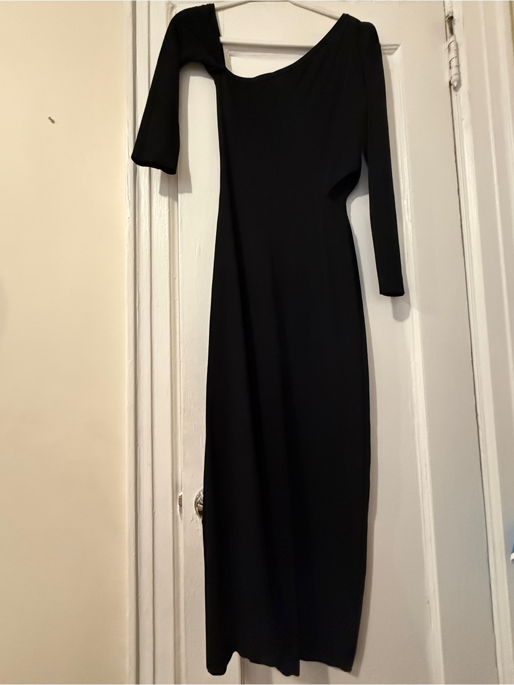 Cult Gaia Zora Asymmetrical Midi Dress in Black - Picture 5 of 9